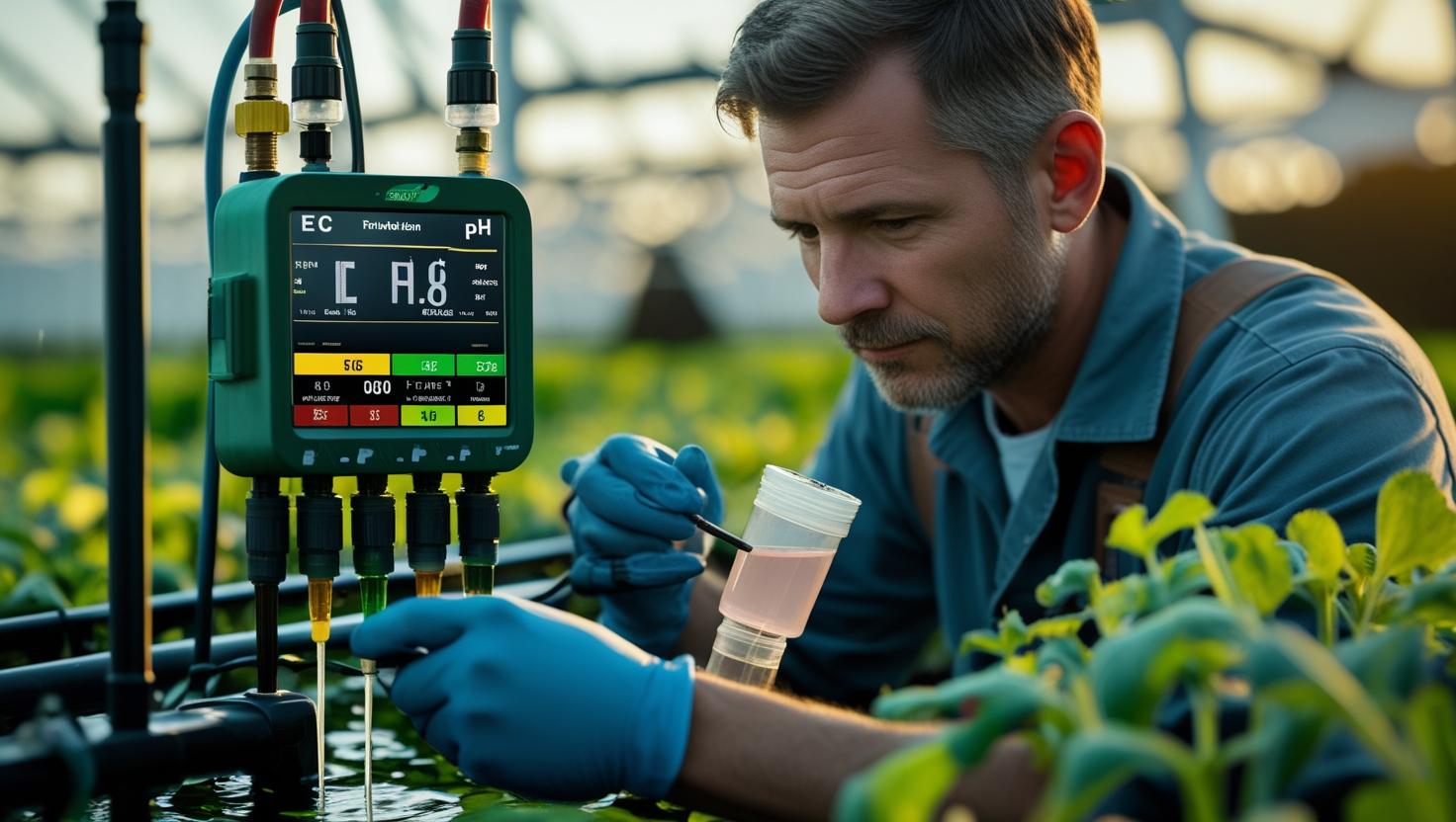 Hướng dẫn châm phân và theo dõi dinh dưỡng trong mô hình giá thể trồng dưa lưới